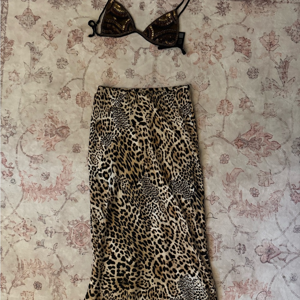 Zara Animal Print Skirt